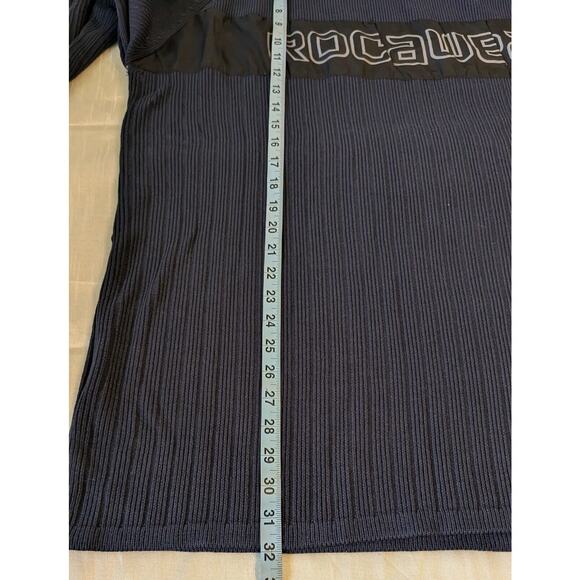 Vintage Rocawear Sweater Men's Size 3XL Blue Ribbed Arm Pocket Y2K - Picture 6 of 8